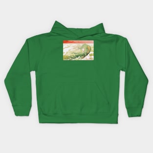 Mermaid in the waves Kids Hoodie